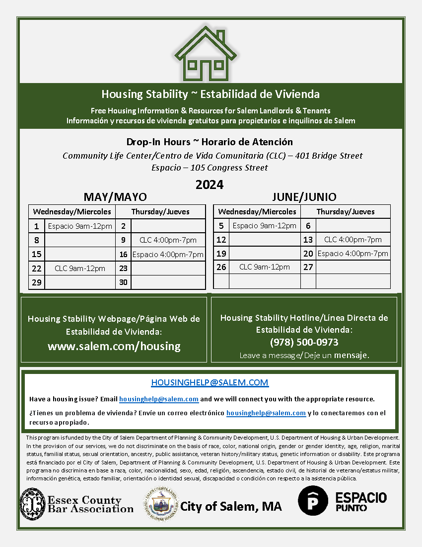 housing dates flyer