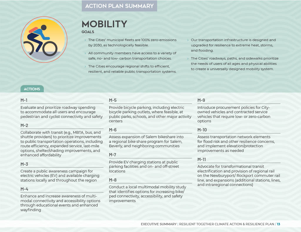 Mobility Action Plan Summary