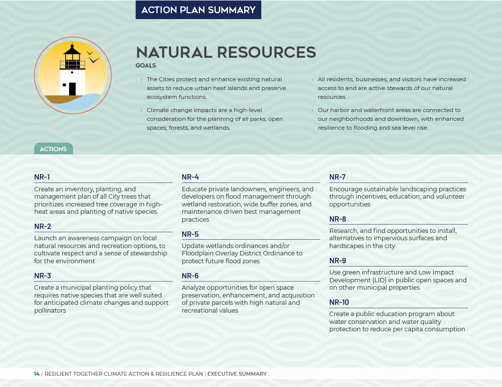 Natural Resources Action Plan Summary