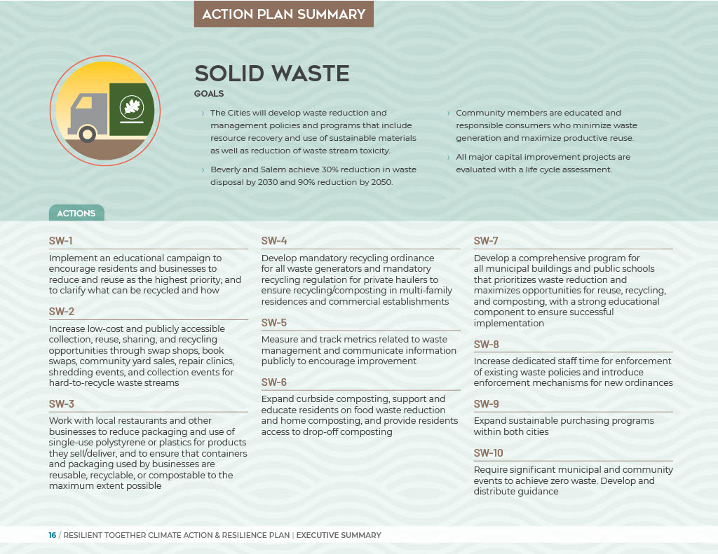 Solid Waste Action Plan Summary