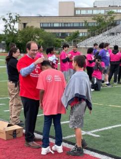 Mayor Pangallo presents medals to Salem Public Schools Unified Sports athletes