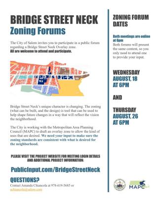 Bridge Street Neck Zoning Forum Flyer