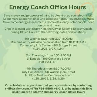 Energy Coach Office Hours