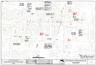 Engineering Plan for Gardner and Cabot Streets Sewer Main Replacement Project