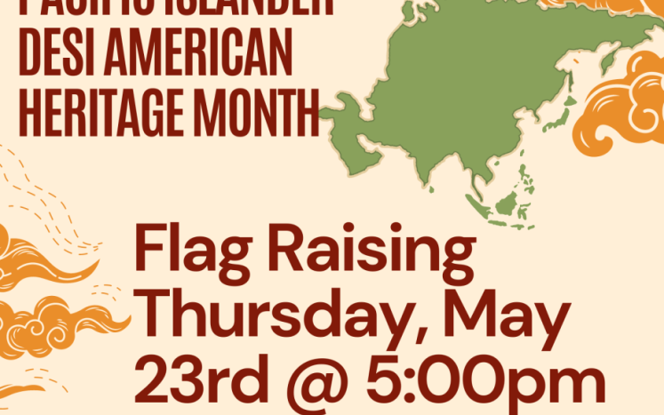 AAPI Heritage Month Flag Raising Flyer