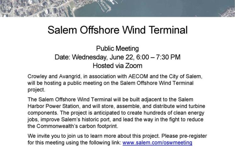 Salem Offshore Wind Public Meeting