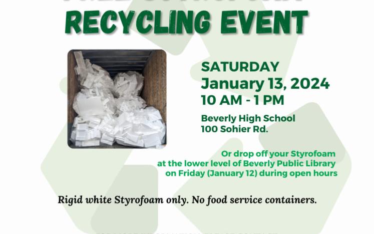 Free Styrofoam Recycling Event