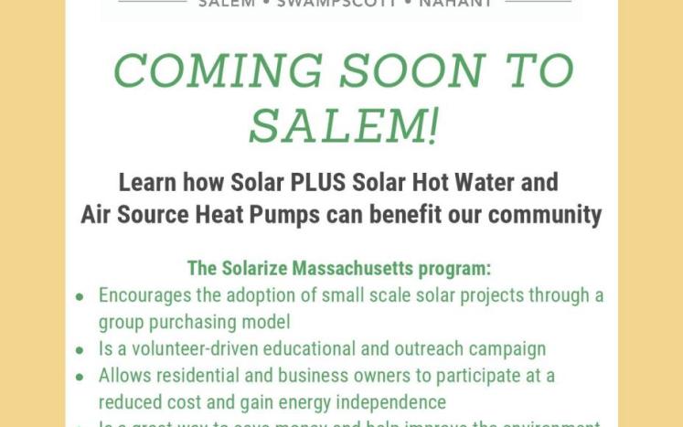 Solarize Mass Plus: Salem-Swampscott-Nahant