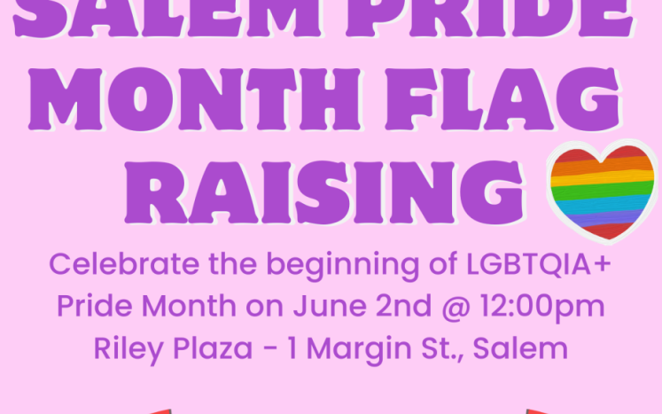 Salem Pride Month Flag Raising